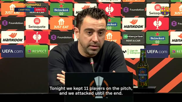 Xavi on draw vs Napoli: 'It's a shame'
